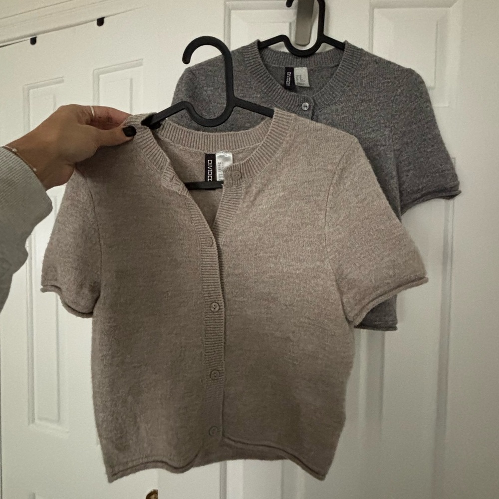 2 H&M Short Sleeve Cardigans
